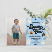 Spooky One Halloween 1e Afbeelding Verjaardagsfees Kaart (Staand voorkant)