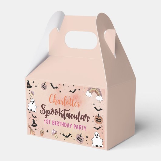 Spooky One Halloween 1e verjaardag Bedankdoosjes (Voorkant Zijde)