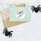 Spooky One | Halloween 1e verjaardag | Blauwe Gees Ronde Sticker