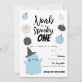 Spooky One | Halloween 1e verjaardag | Blauwe pomp Kaart (Voorkant)