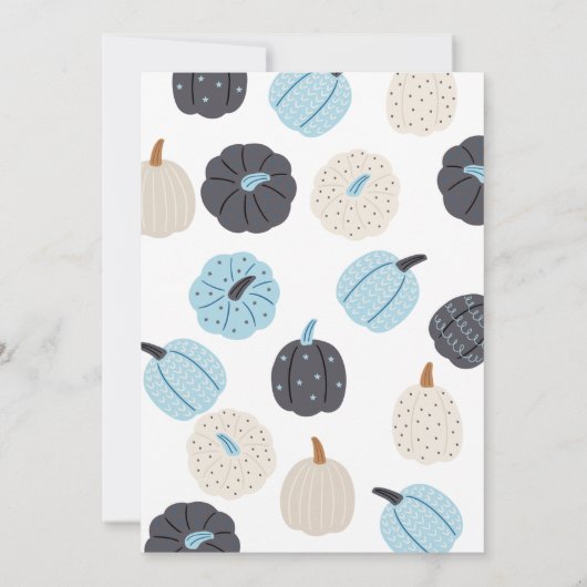 Spooky One | Halloween 1e verjaardag | Blauwe pomp Kaart (Achterkant)