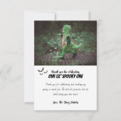 Spooky One | Halloween 1e verjaardag | MET FOTO Bedankkaart (Voorkant)