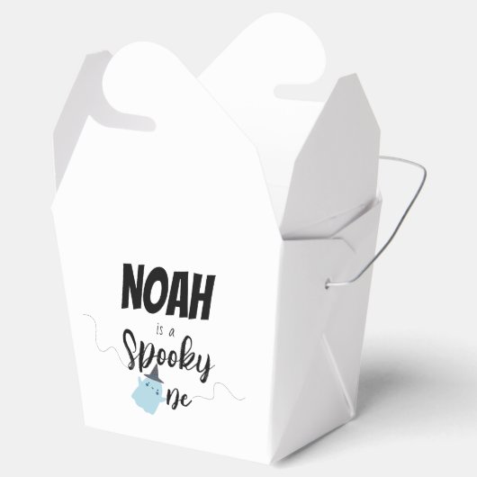 Spooky One | Halloween 1e verjaardag | Minimaal bl Bedankdoosjes (Geopend)