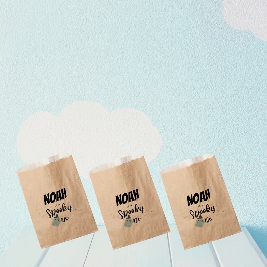 Spooky One | Halloween 1e verjaardag | Minimaal bl Bedankzakje