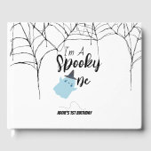 Spooky One | Halloween 1e verjaardag | Minimaal bl Gastenboek (Voorkant)