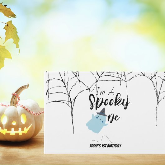 Spooky One | Halloween 1e verjaardag | Minimaal bl Gastenboek