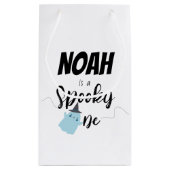 Spooky One | Halloween 1e verjaardag | Minimaal bl Klein Cadeauzakje (Achterkant)