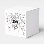 Spooky One | Halloween 1e verjaardag | Pink Ghosts Bedankdoosjes (Voorkant Zijde)