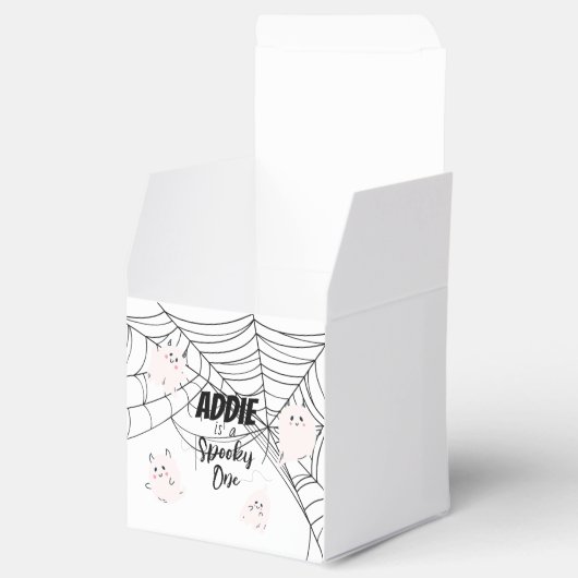 Spooky One | Halloween 1e verjaardag | Pink Ghosts Bedankdoosjes (Geopend)