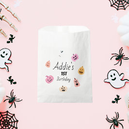 Spooky One | Halloween 1e verjaardag | Roze pompoe Bedankzakje