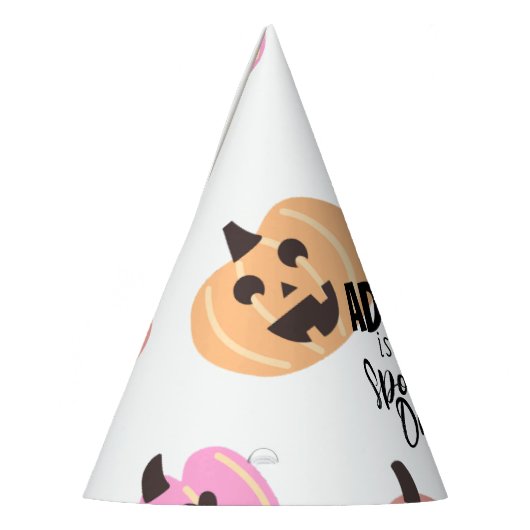 Spooky One | Halloween 1e verjaardag | Roze pompoe Feesthoedjes (Links)