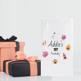 Spooky One | Halloween 1e verjaardag | Roze pompoe Klein Cadeauzakje