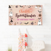 Spooky One Halloween 1e verjaardag Spandoek (Insitu)