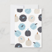 Spooky One | Halloween 1e verjaardag | Spooky Blue Bedankkaart (Achterkant)