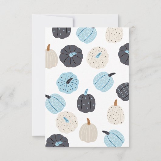 Spooky One | Halloween 1e verjaardag | Spooky Blue Bedankkaart (Achterkant)