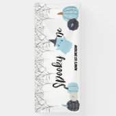 Spooky One | Halloween 1e verjaardag | Spooky Blue Spandoek (Verticaal)