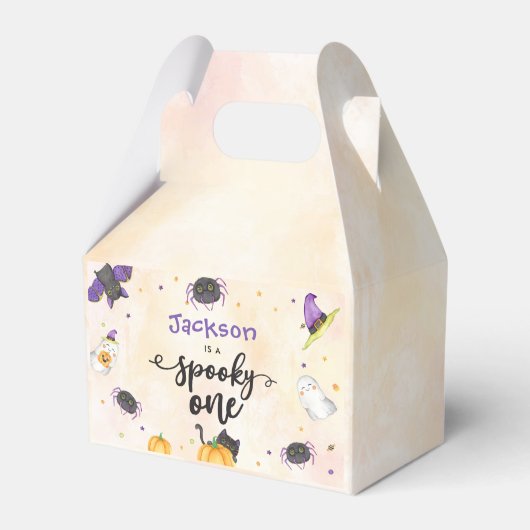 Spooky One Halloween 1st Birthday Bedankdoosjes (Voorkant Zijde)