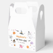 Spooky One Halloween 1st Birthday Bedankdoosjes (Geopend)