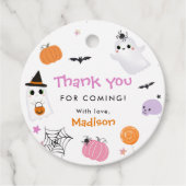 Spooky One Halloween 1st Birthday Bedankjes Labels (Voorkant)