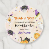 Spooky One Halloween 1st Birthday Bedankjes Labels (Voorkant)