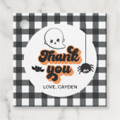 Spooky One Halloween 1st Birthday Bedankjes Labels (Voorkant)