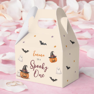 Spooky One Halloween 1st Birthday Girls Ghost Bedankdoosjes