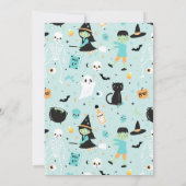 Spooky One Halloween 1st Birthday Invitation Kaart (Achterkant)