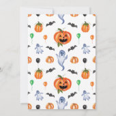 Spooky One Halloween 1st Birthday Invitation Kaart (Achterkant)