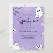 Spooky One Halloween 1st Birthday Kaart (Voorkant)
