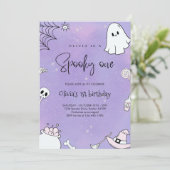 Spooky One Halloween 1st Birthday Kaart (Staand voorkant)