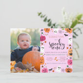 Spooky One Halloween 1st Birthday Kaart (Staand voorkant)