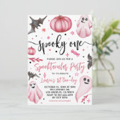 Spooky One Halloween 1st Birthday Kaart (Staand voorkant)