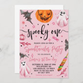 Spooky One Halloween 1st Birthday Kaart (Voorkant / Achterkant)