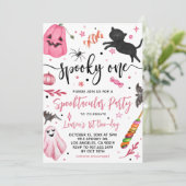 Spooky One Halloween 1st Birthday Kaart (Staand voorkant)