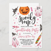 Spooky One Halloween 1st Birthday Kaart (Voorkant / Achterkant)