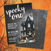 Spooky One Halloween 1st Birthday Kaart