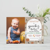 Spooky One Halloween 1st Birthday Kaart (Staand voorkant)