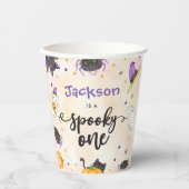 Spooky One Halloween 1st Birthday Papieren Bekers (Voorkant)