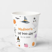 Spooky One Halloween 1st Birthday Papieren Bekers (Voorkant)