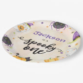 Spooky One Halloween 1st Birthday Papieren Bordje (Gekanteld)
