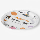 Spooky One Halloween 1st Birthday Papieren Bordje (Gekanteld)