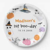 Spooky One Halloween 1st Birthday Papieren Bordje (Voorkant)