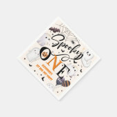 Spooky One Halloween 1st Birthday Party Schattige  Servet (Hoek)