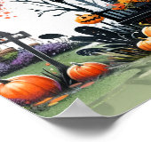 Spooky One Halloween 1st Birthday Party Sign Poster (Hoek)