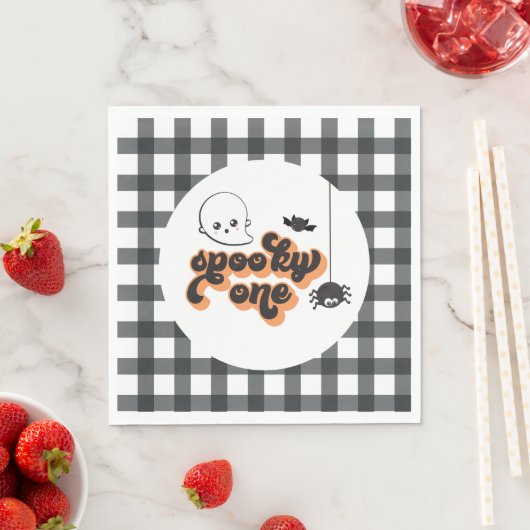 Spooky One Halloween 1st Birthday Servet (Insitu)