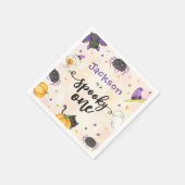 Spooky One Halloween 1st Birthday Servet (Hoek)