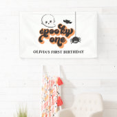 Spooky One Halloween 1st Birthday Spandoek (Insitu)