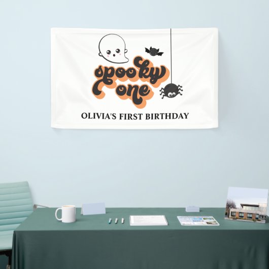 Spooky One Halloween 1st Birthday Spandoek (Beurs)