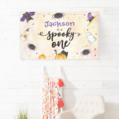 Spooky One Halloween 1st Birthday Spandoek (Insitu)