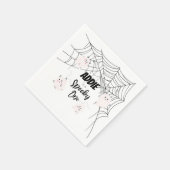 Spooky One | Halloween B-Day servetten | Pink Ghos (Hoek)